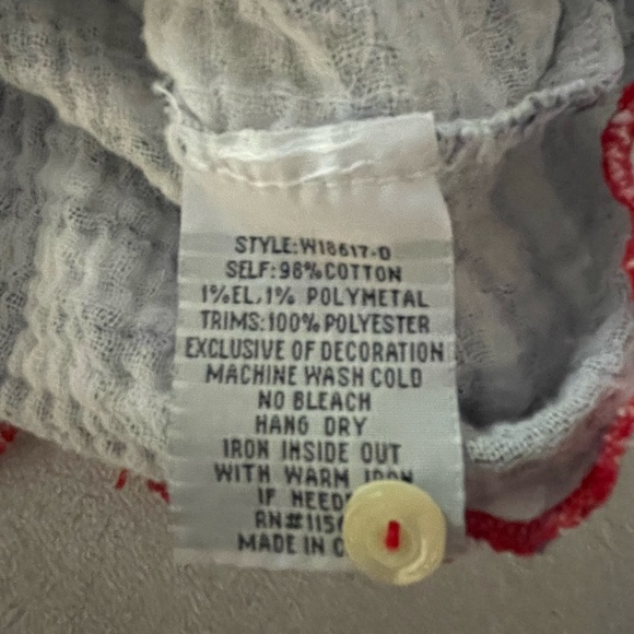 Johnny Was flannel button-down shirt - Picture 6 of 8